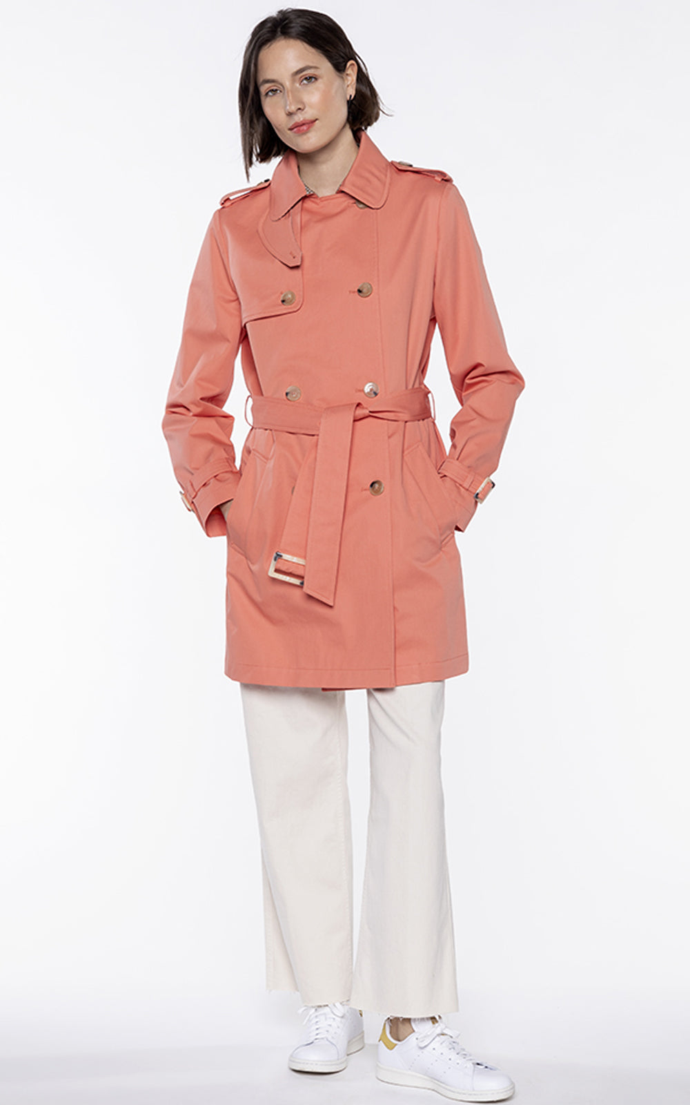 Trench discount rose femme