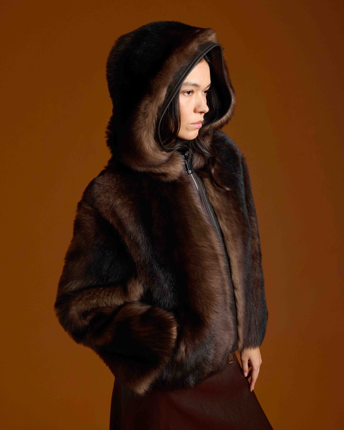 Manteau court en fourrure - Boutique Le Privé ville de Québec