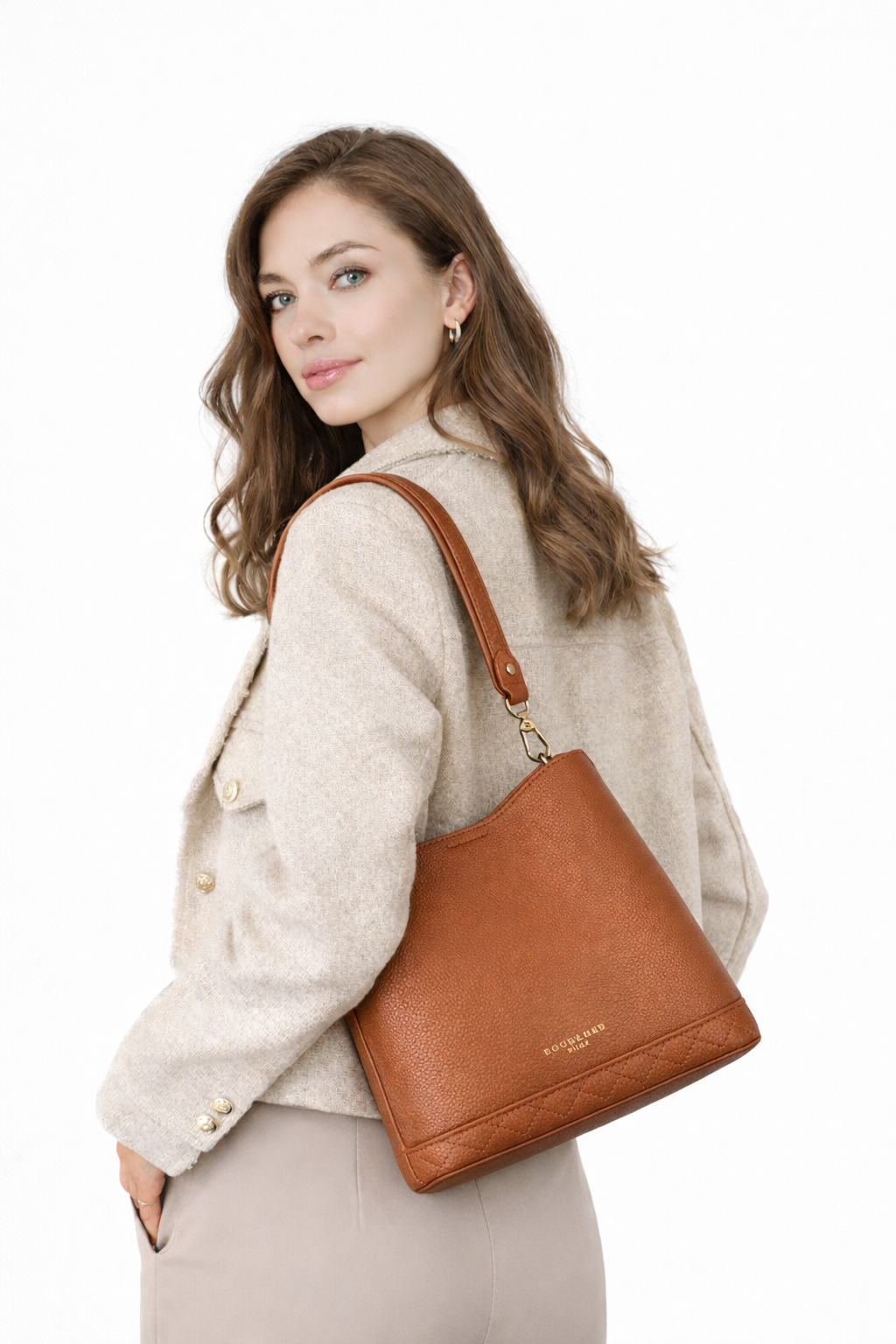 sac a main Pourchet 23075 camel 