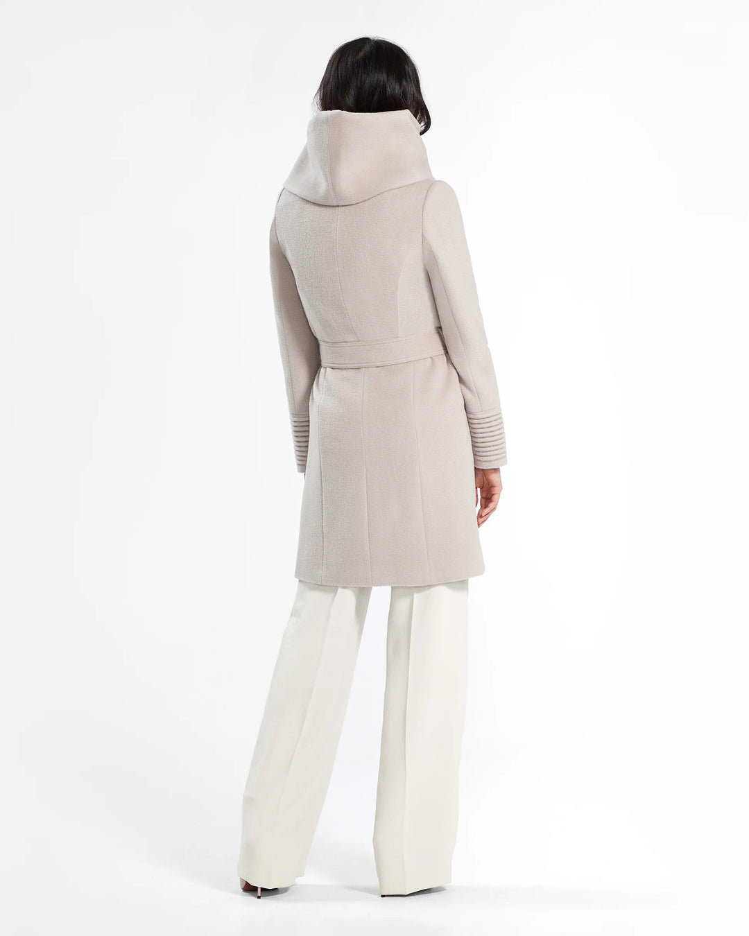 Manteau en laine alpaga avec capuchon Sentaler 