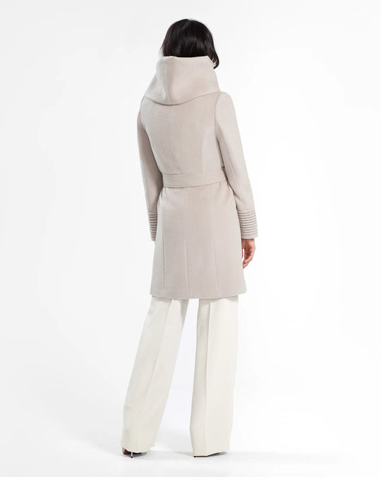 Manteau en laine alpaga avec capuchon Sentaler 