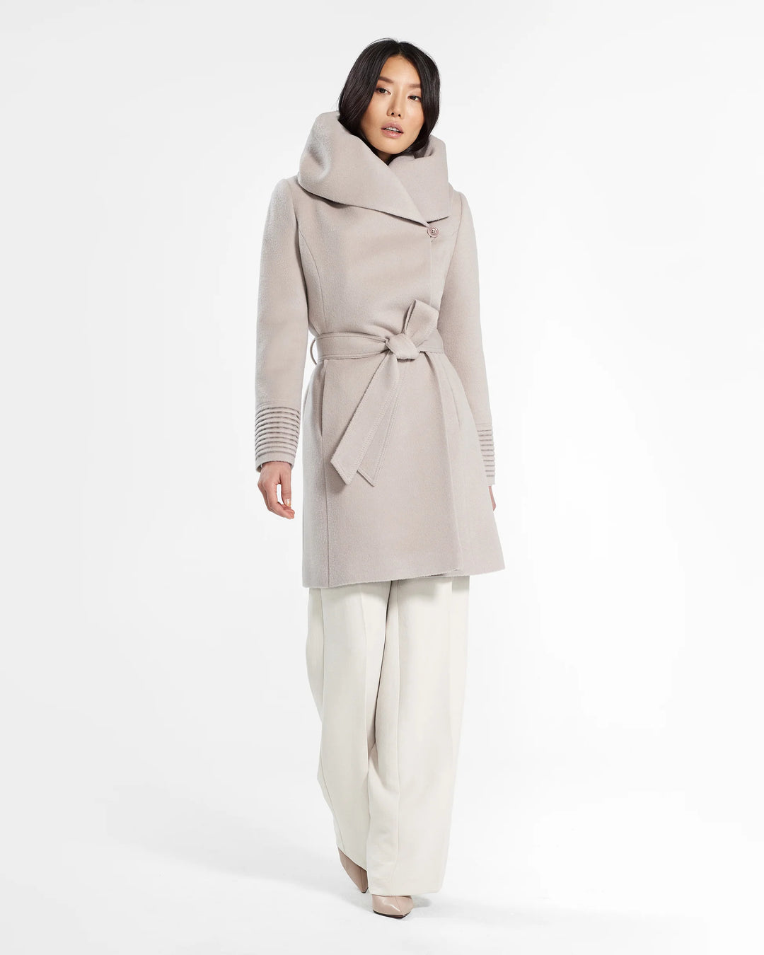 Manteau en laine alpaga avec capuchon Sentaler 