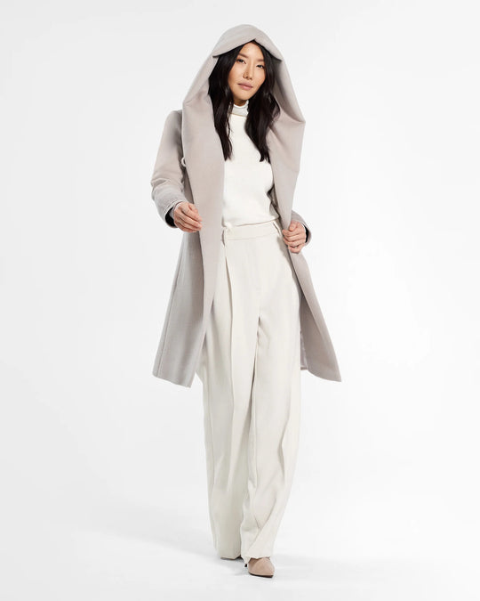 Manteau en laine alpaga avec capuchon Sentaler 