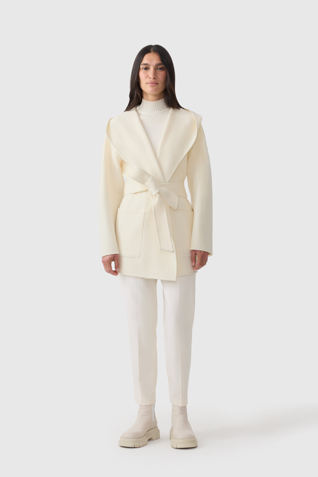 manteau laine léger Mackage paya #couleur_cream