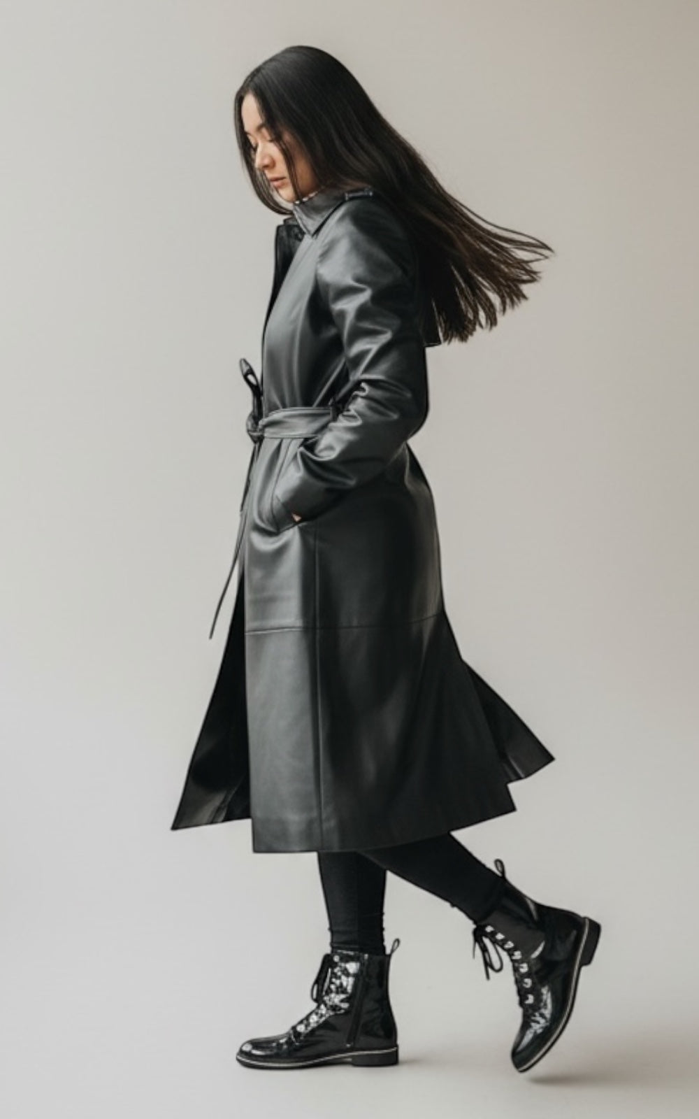 Trench en cuir - Boutique Le Privé