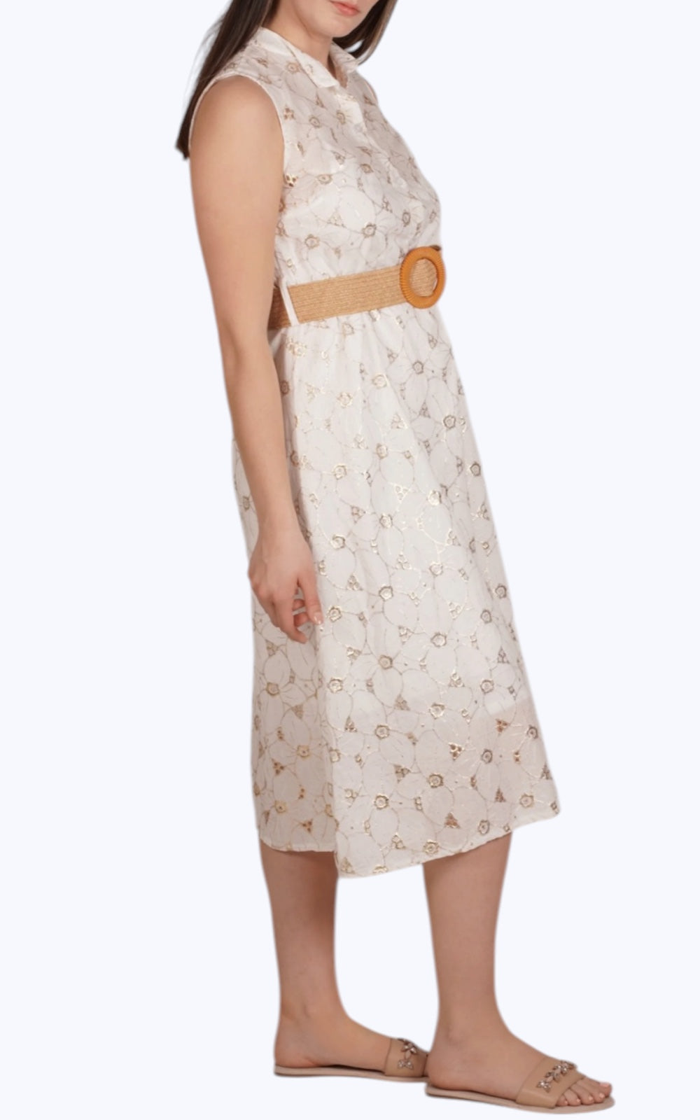 Robe longue en Coton D1148 - Boutique Le Privé