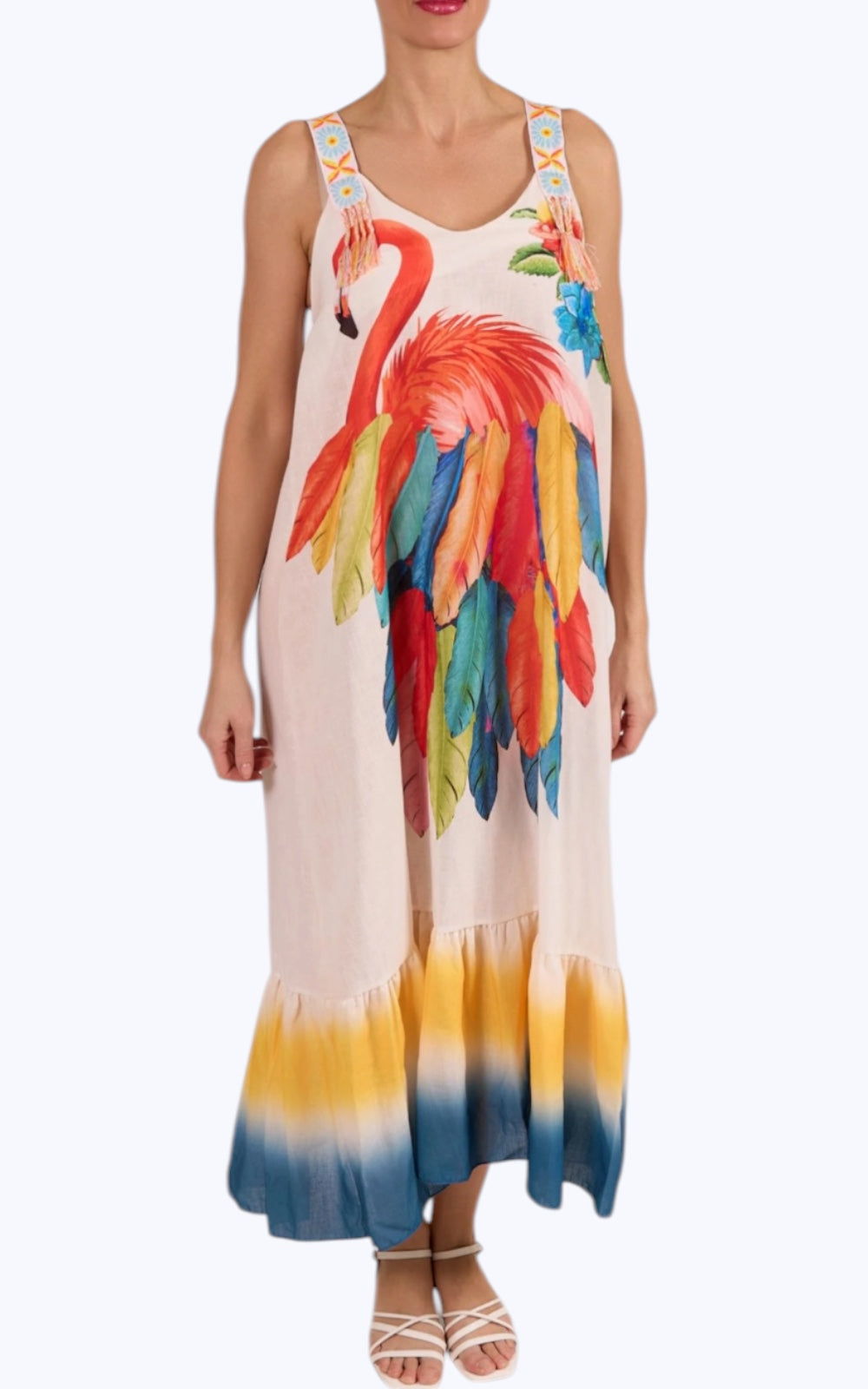 Robe longue avec bretelles 34304 - Boutique Le Privé