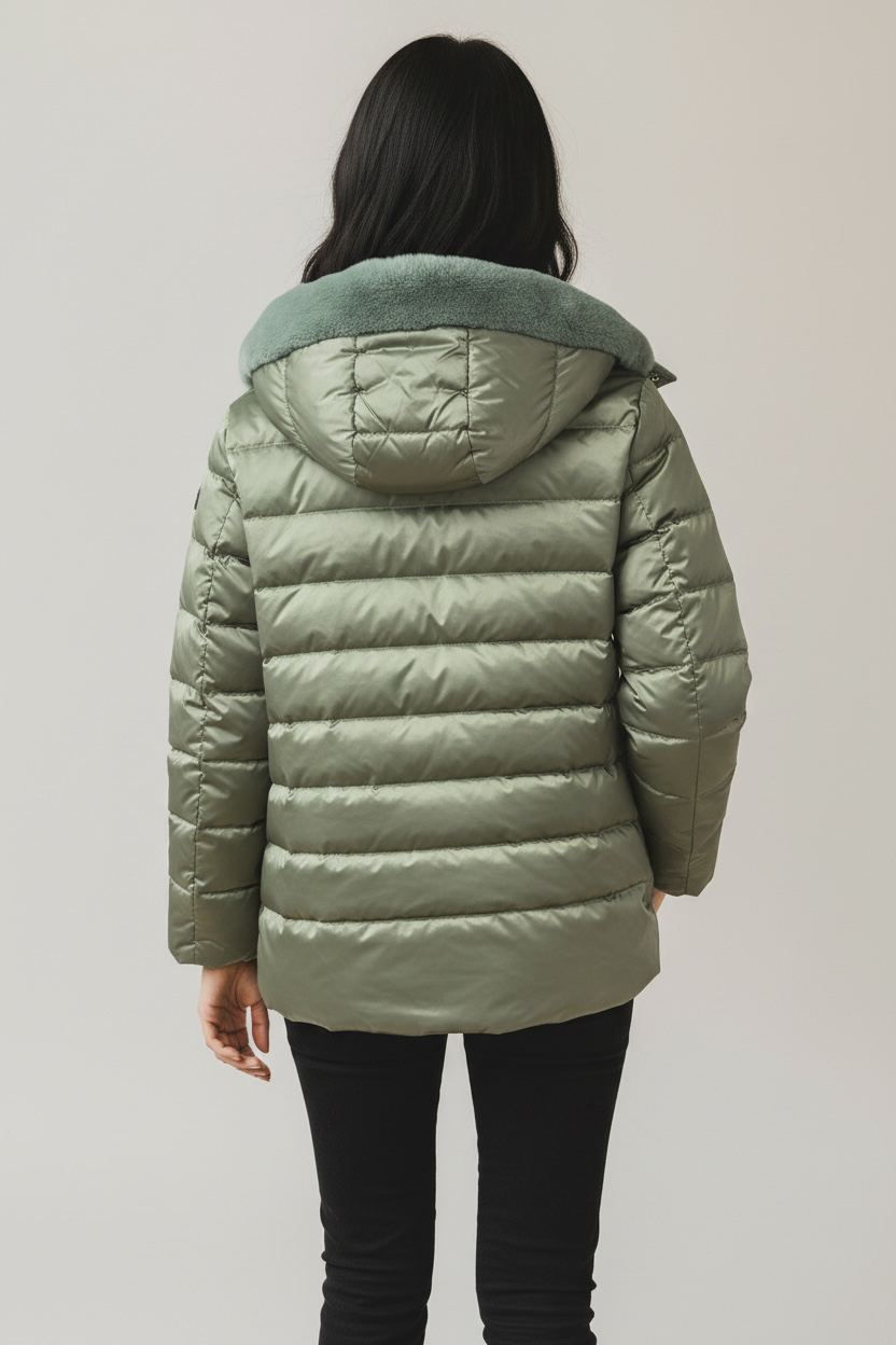 Manteau en duvet et Lapin Rex