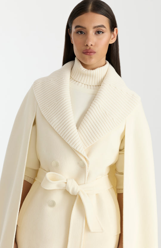 cape manteau en laine susie par Mackage 