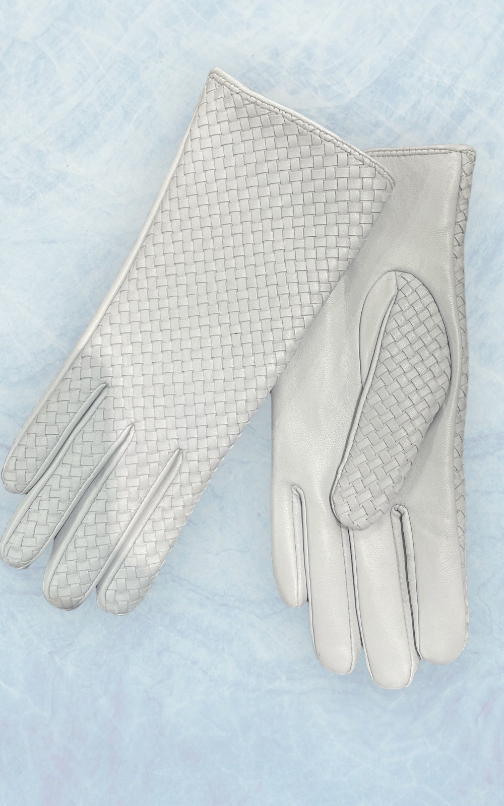 gants en cuir d'agneau doublé cachemire ice