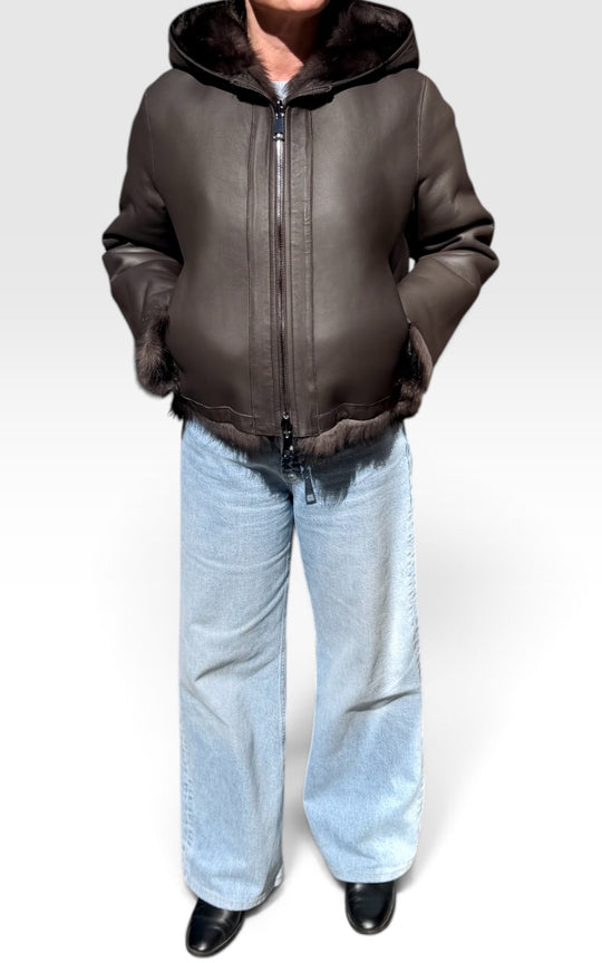 Manteau Agneau retourné court