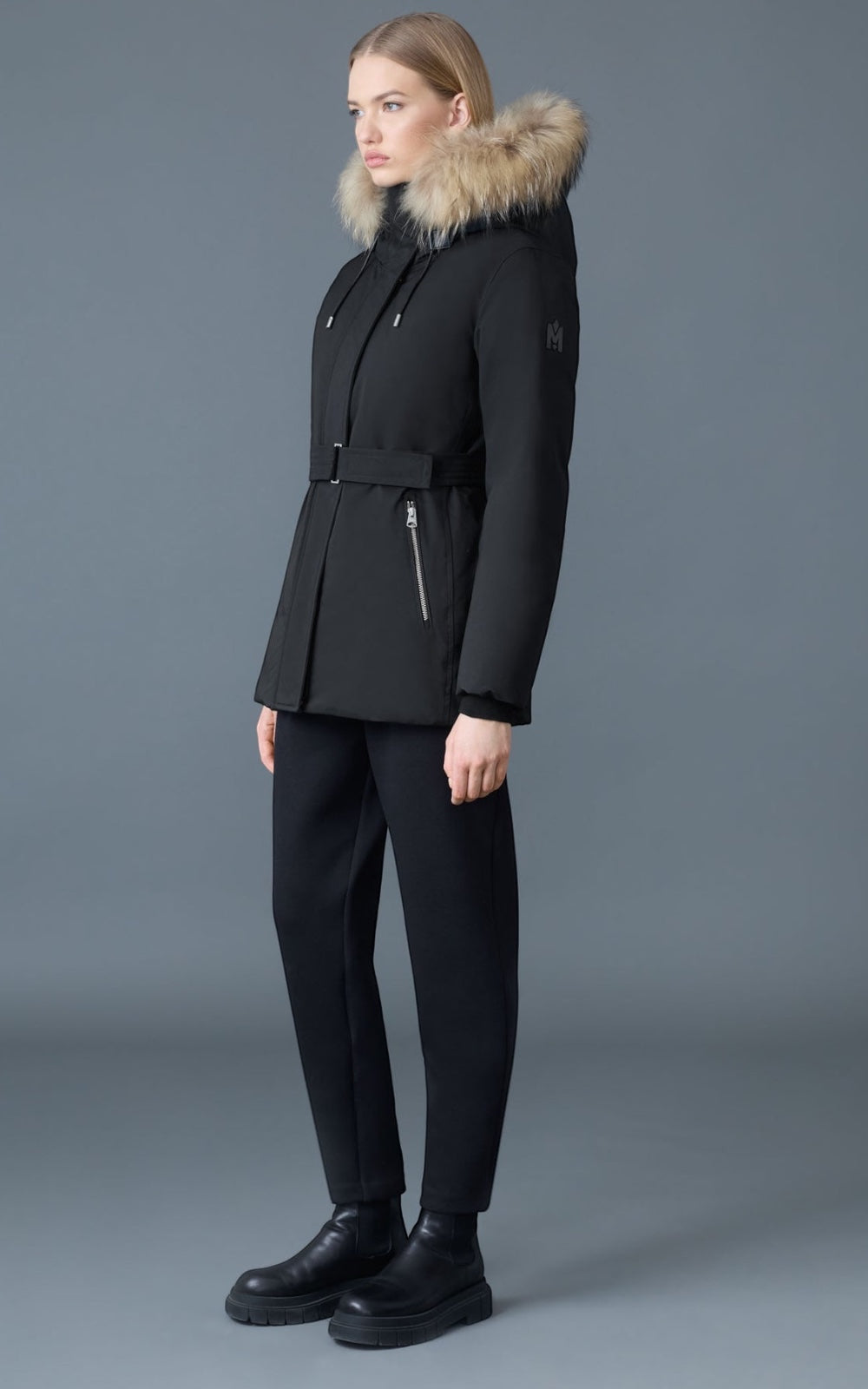 manteau parka Jeni par Mackage avec col de fourrure