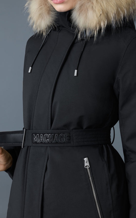 manteau parka Jeni par Mackage avec col de fourrure