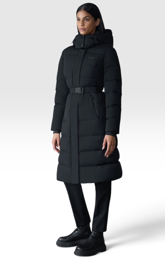 manteau en duvet avec ceinture coralia Mackage 