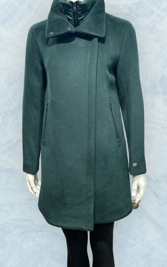 manteau en laine Abbi vert par Soia Kyo