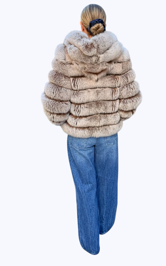 manteau de fourrure de renard 