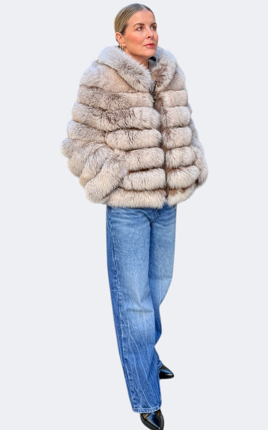 manteau fourrure de renard