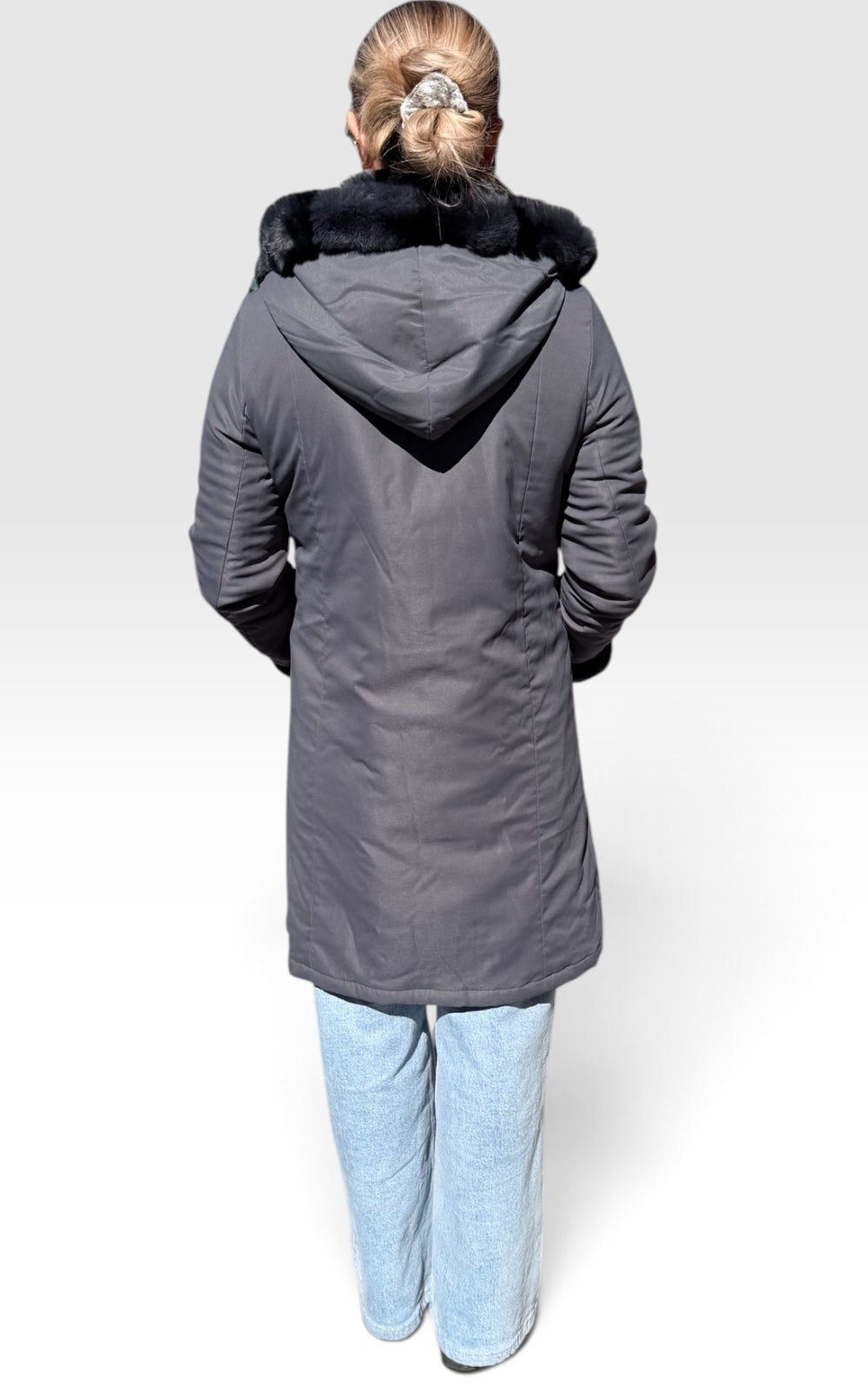 manteau imperméable réversible doublé  lapin rex 
