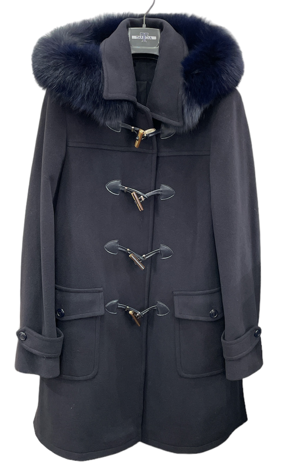 Manteau en laine avec capuchon