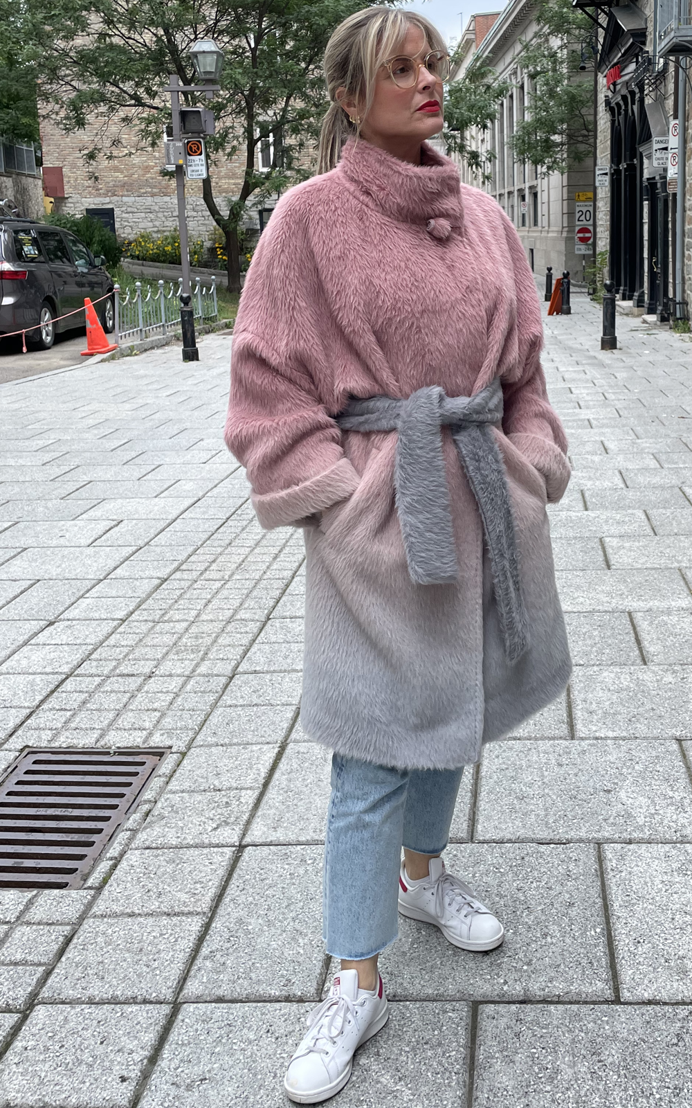 manteau en laine alpaga