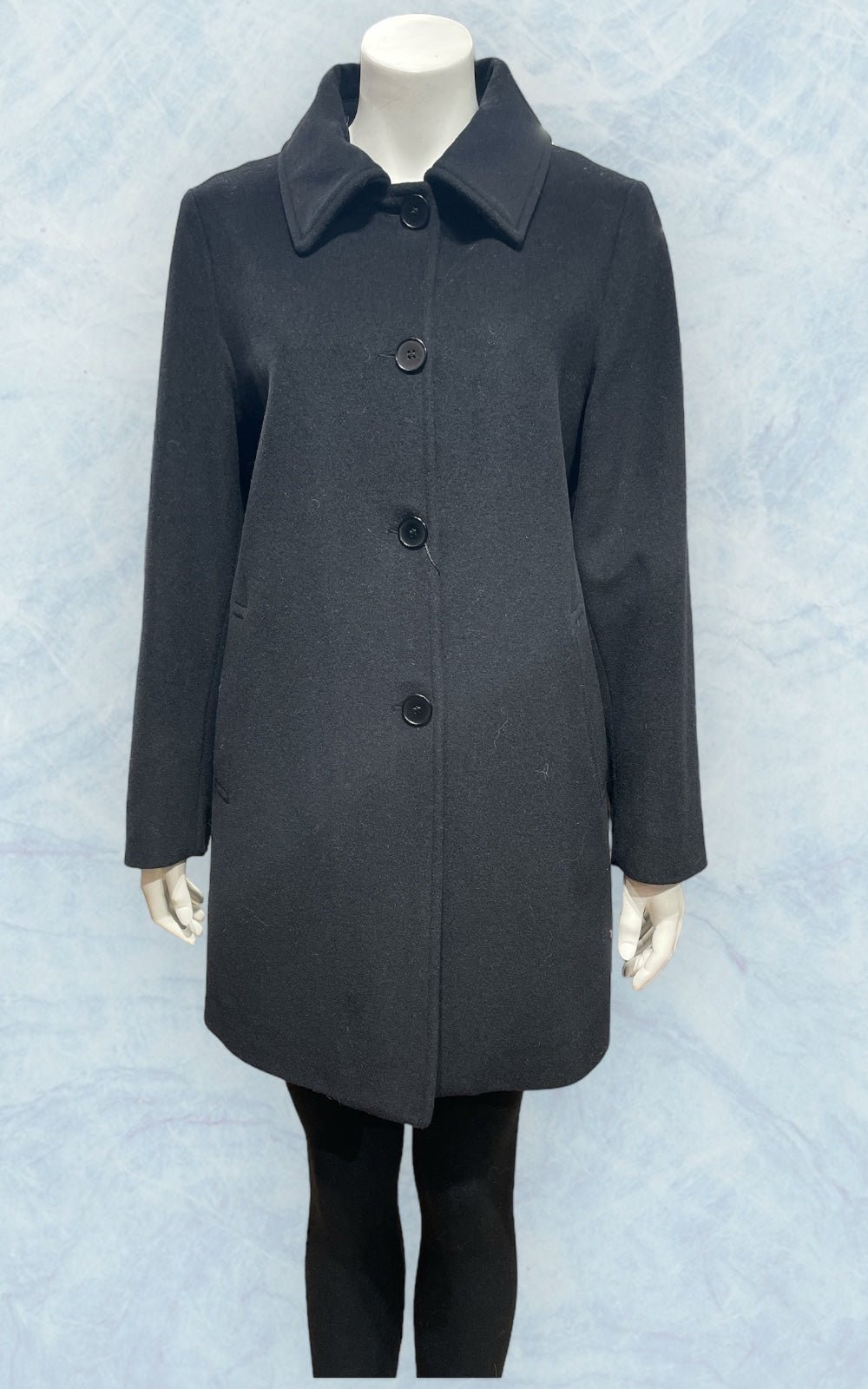 manteau en laine et angora 2233 noir