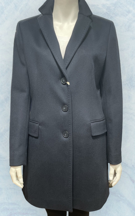 manteau en laine navy