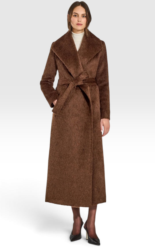 manteau en laine alpaga pleine longueur Sentaler