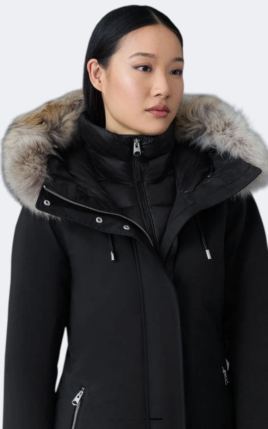 Manteau en duvet Shiloh capuchon en fourrure - Boutique Le Privé