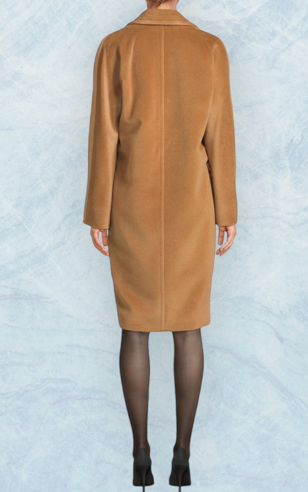 manteau en laine camel