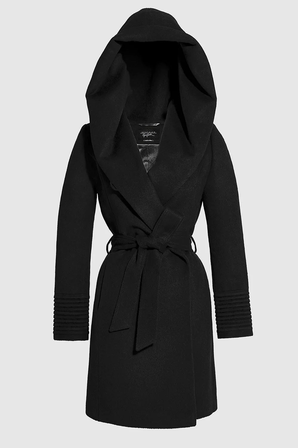 manteau laine sentaler noir