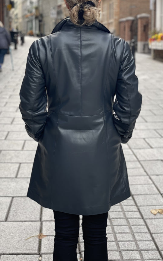 Manteau de cuir Pamela - Boutique Le Privé