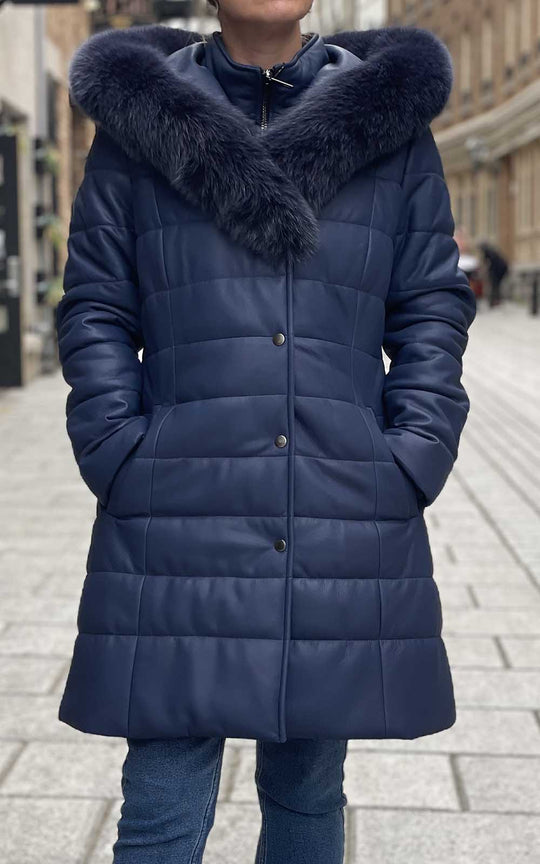 manteau cuir doublé pour hiver