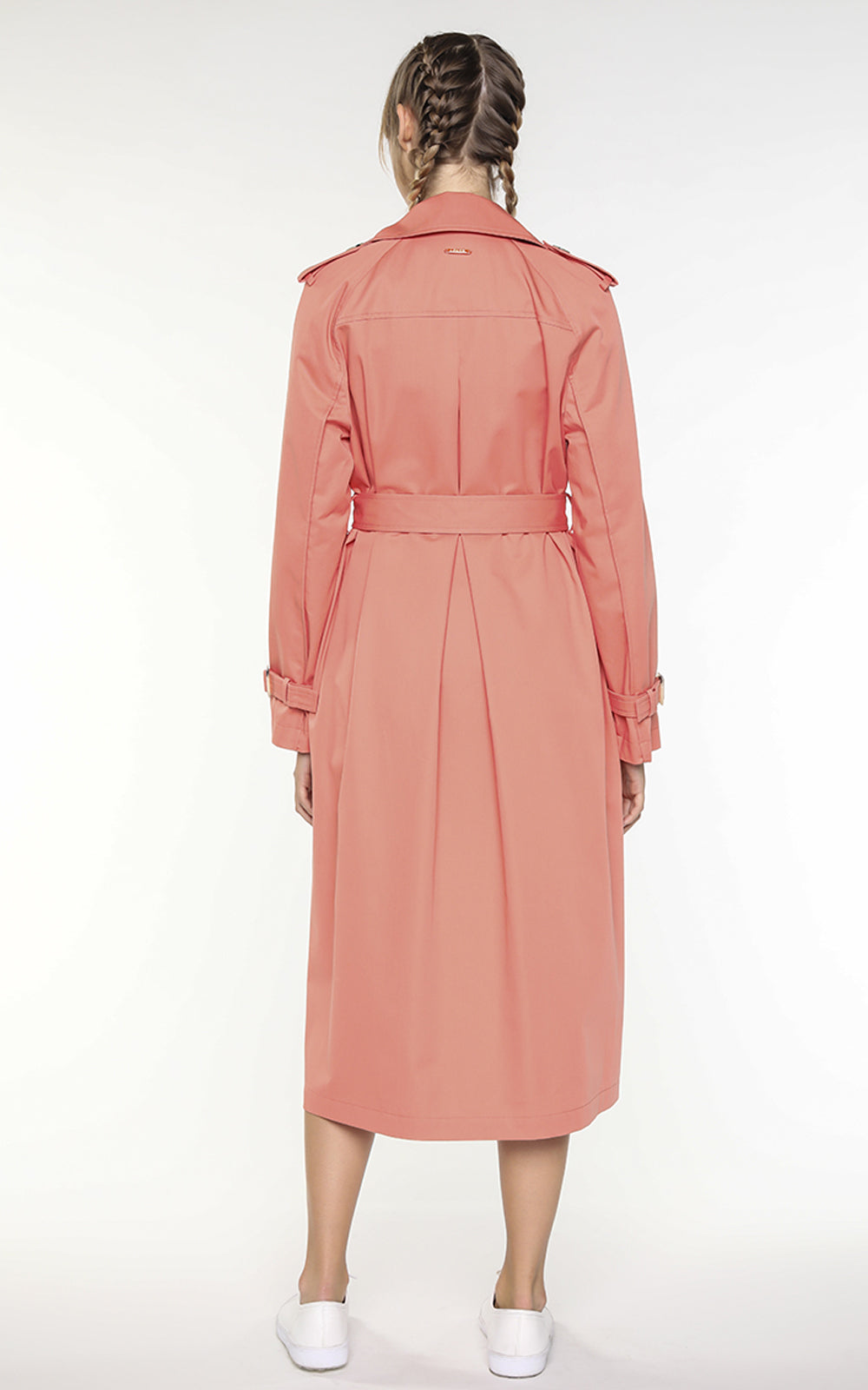 Imperméable rose style trench